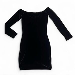 Size 18 Elegant Black Velvet Dress